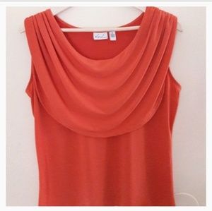 Kim Rogers Draped Front Neckline Top